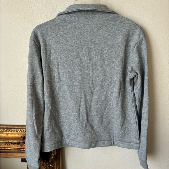 LBLC The Label Women's Tamara V-Neck Sweatshirt in Heather Grey Size S Lounge - Picture 4 of 7